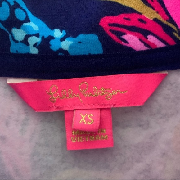 Lilly Pulitzer Womens wrenley full zip UPF 50 jacket pockets calypso coast XS - Picture 8 of 10